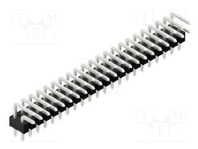 Connector: pin strips; pin header; male; PIN: 44; 2.54mm; THT; 2x22