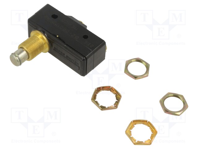 Microswitch SNAP ACTION; precise operation,with pin; SPDT; IP40