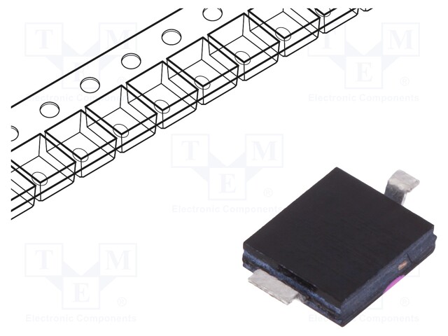 Photodiode; DIL; 880nm; 730-1100nm; 60°; Mounting: SMD; 2nA; 150mW