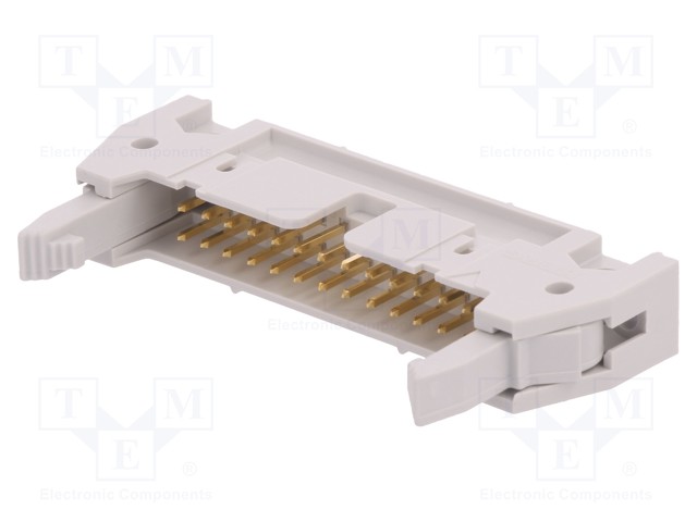 Socket; IDC; male; PIN: 26; straight; with ejector; THT; 2.54mm