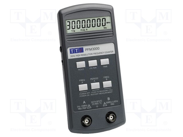 Frequency meter; LCD 8,5 digit; 20h; 0.003÷3000000kHz