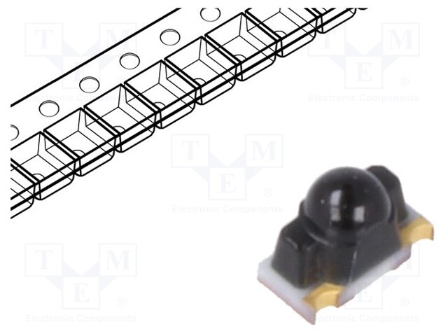 Photodiode; 850nm; Mounting: SMD; 75mW; Dim: 3x2.2x1.5mm; 20°