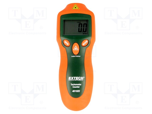 Tachometer; 2-99999 rpm; 0.05%; Resol: 0,1; 160x60x42mm; 151g