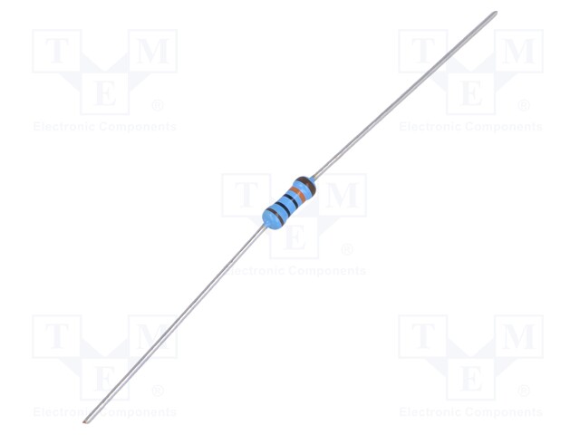 Resistor: thin film; THT; 100kΩ; 600mW; ±5%; Ø2.5x6.5mm; 50ppm/°C