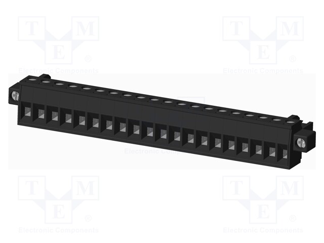 Connector: pluggable terminal block; plug; female; straight; 5mm