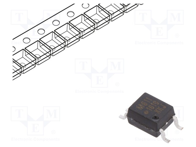 Optocoupler; SMD; Channels: 1; Out: gate; 3.75kV; SO5; 15kV/μs