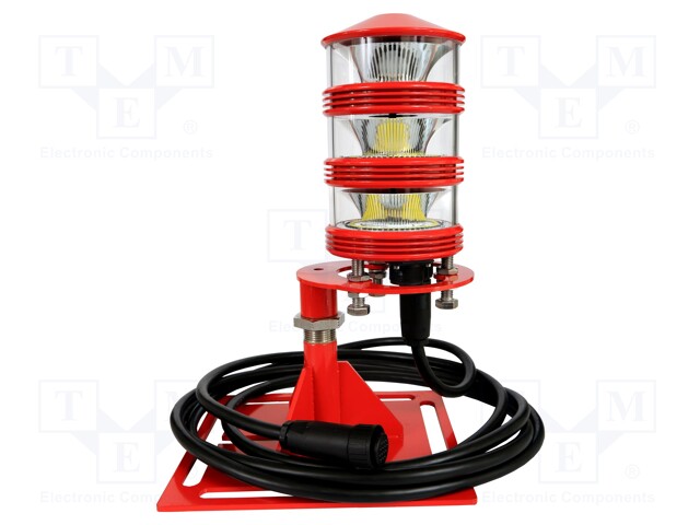 Signaller: obstruction light; flashing light; 48VDC; 48VAC; 12kg