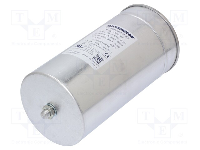 Capacitor: polypropylene; three phase; 25kVAR; 400VAC; Ioper: 36A