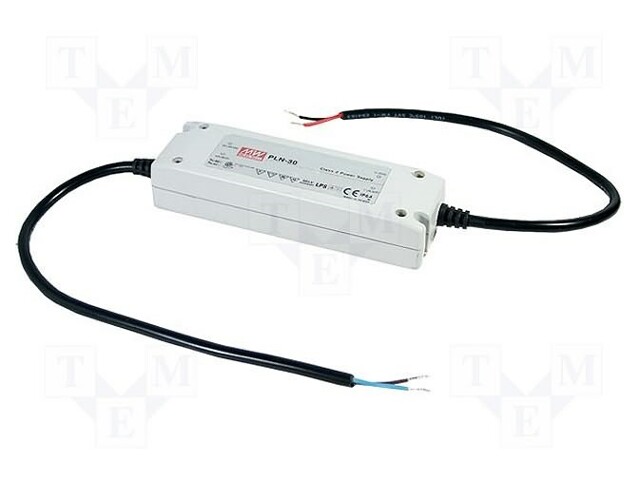 Power supply: switched-mode; LED; 30W; 12VDC; 8.4÷12VDC; 2.5A; IP64
