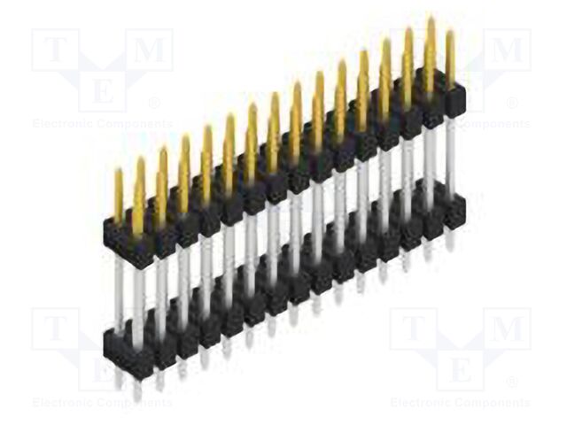 Connector: pin strips; pin header; male; PIN: 30; 2.54mm; THT; 2x15