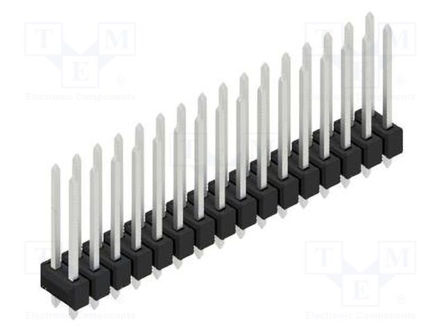 Connector: pin strips; pin header; male; PIN: 32; 2.54mm; THT; 2x16