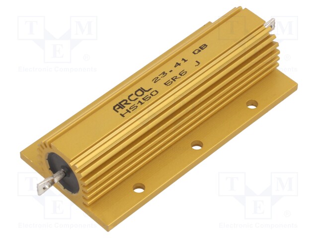Resistor: wire-wound; with heatsink; screw; 5.6Ω; 150W; ±5%