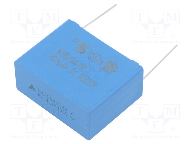 Capacitor: polyester; 4.7uF; 305VAC; Pitch: 37.5mm; ±20%; -55÷125°C