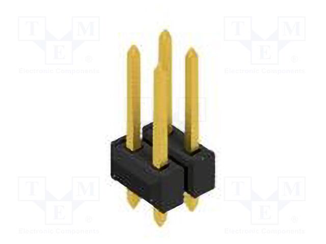 Connector: pin strips; pin header; male; PIN: 4; 2.54mm; THT; 2x2
