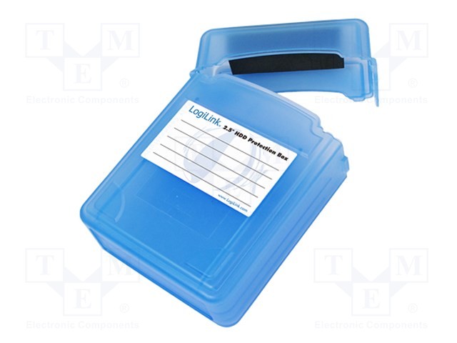 Hard discs housing: 2,5"; blue; Enclos.mat: plastic