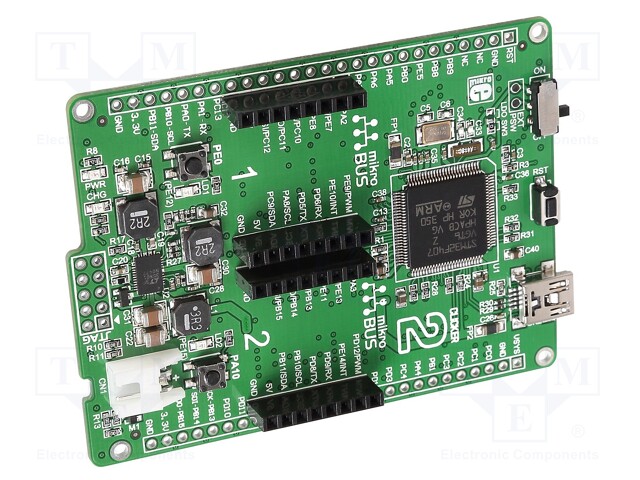 Dev.kit: ARM ST; STM32F407VGT6; Add-on connectors: 2