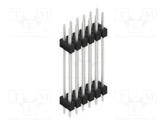 Connector: pin strips; pin header; male; PIN: 12; 2.54mm; THT; 2x6