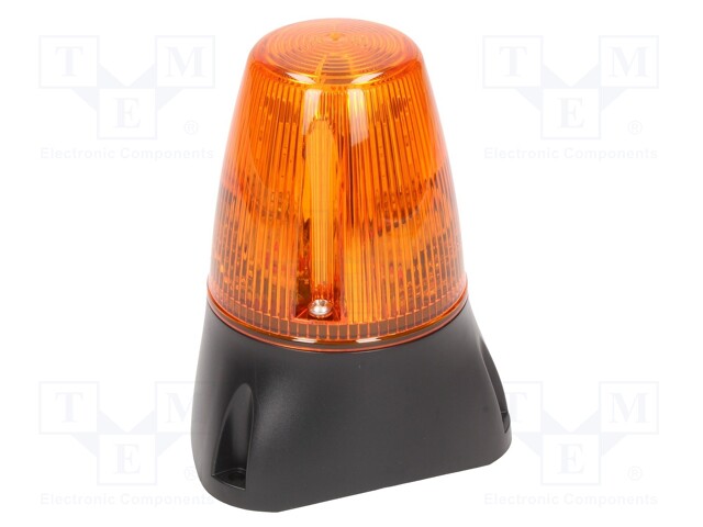 Signaller: lighting; continuous light,blinking light; orange