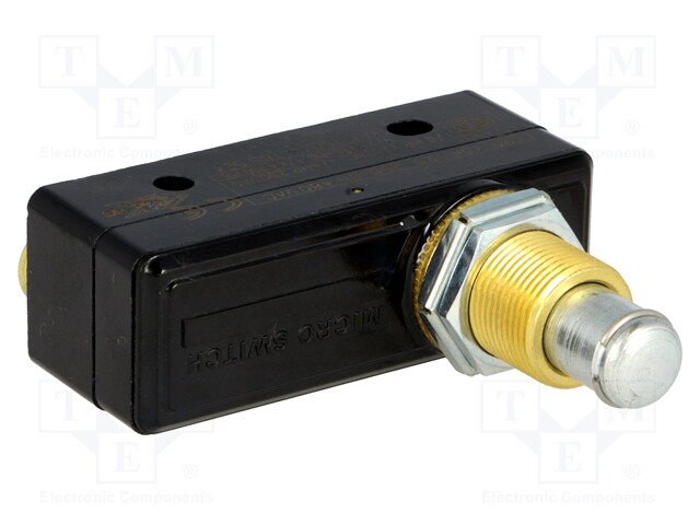 Microswitch SNAP ACTION; precise operation,with pin; SPDT; IP40