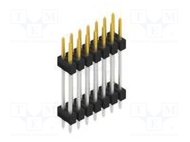 Connector: pin strips; pin header; male; PIN: 14; 2.54mm; THT; 2x7