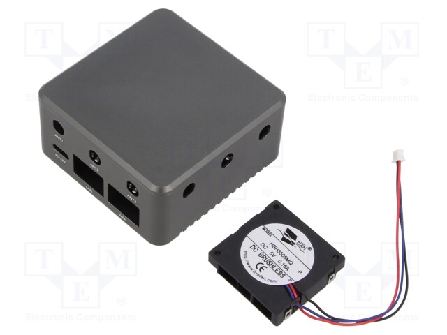 Enclosure: for router; BPI-R3-MINI; aluminium; grey