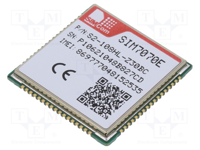 Module: LPWA; SMD; GPRS,GSM,LTE Cat.M1,LTE Cat.NB2; 24x24x2.3mm