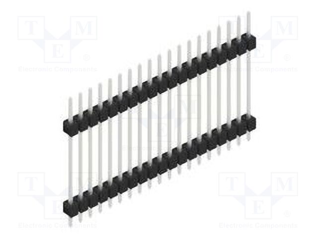 Connector: pin strips; pin header; male; PIN: 19; 2.54mm; THT; 1x19