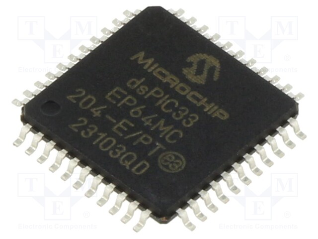 IC: dsPIC microcontroller; SRAM: 8kB; Memory: 64kB; TQFP44; DSPIC