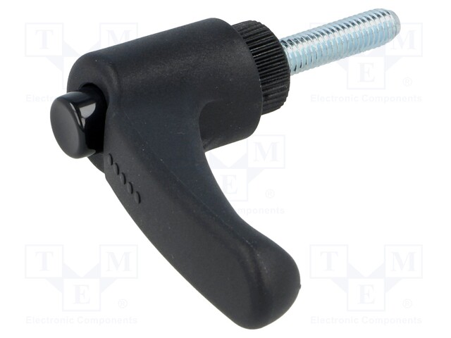 Lever; adjustable; Thread len: 20mm; Lever length: 30mm; -30÷130°C