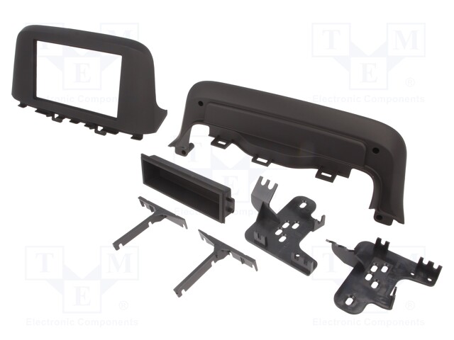 Radio mounting frame; Hyundai; 2 DIN; black