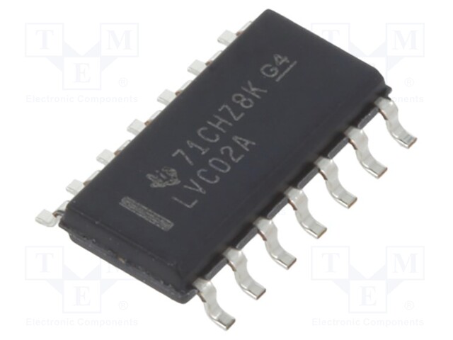 IC: digital; NOR; Channels: 4; IN: 2; SMD; SO14; Series: 74LVC