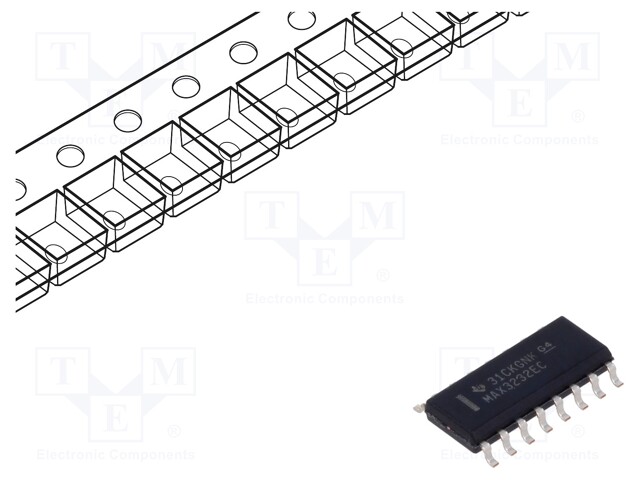 IC: interface; receiver,line driver; RS232; 250kbps; SOIC16