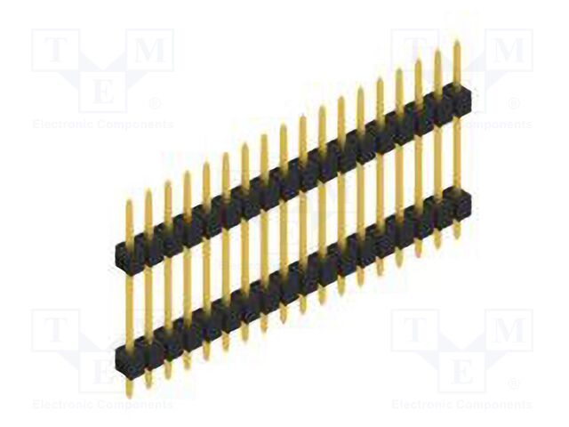 Connector: pin strips; pin header; male; PIN: 18; 2.54mm; THT; 1x18