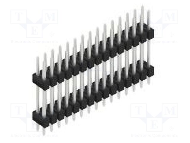 Connector: pin strips; pin header; male; PIN: 30; 2.54mm; THT; 2x15