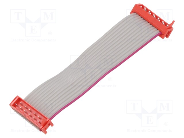 Cable: ribbon cable with connectors; PIN: 12; Layout: 2x6; plug