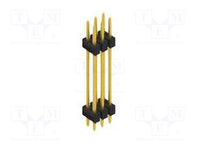 Connector: pin strips; pin header; male; PIN: 6; 2.54mm; THT; 2x3