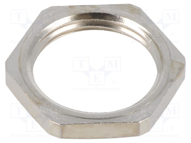 Nut; NPT2"; brass; 74mm; Thread: inch,NPT; Plating: nickel; Entrelec