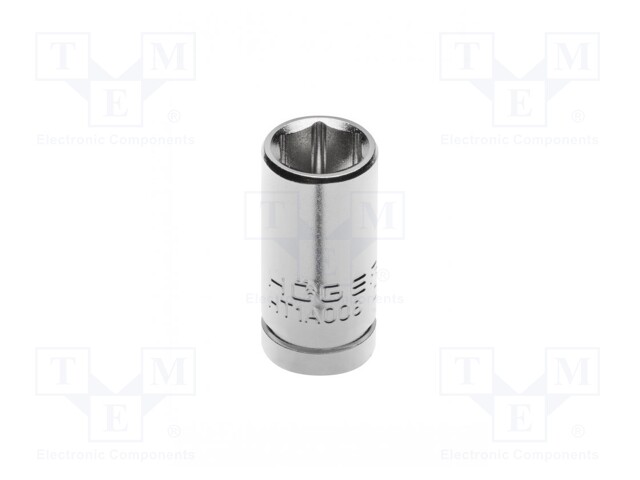 Wrench; hex socket,socket spanner; HEX 13mm; 1/4"