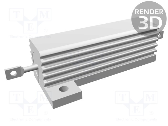 Resistor: wire-wound; with heatsink; screw; 25Ω; 50W; ±5%; 50ppm/°C