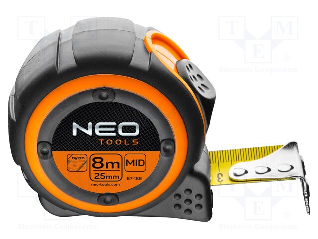 Measuring tape; L: 8m; Width: 25mm