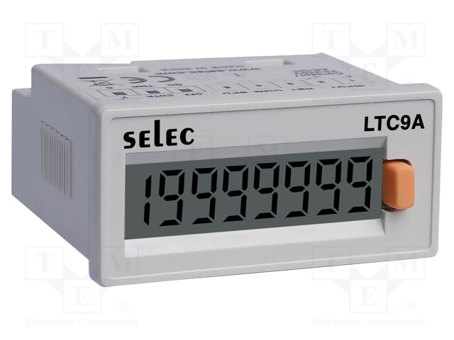 Meter: counter; digital,mounting; on panel; LCD; 7,5 digit; 0.05%