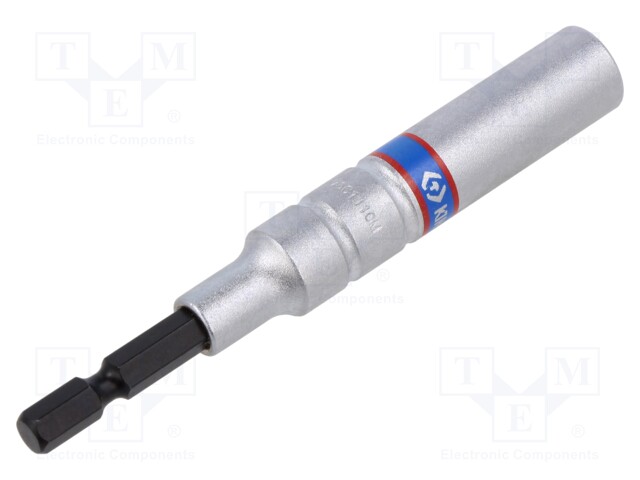 Wrench; 6-angles,hex socket,socket spanner; 1/4" (E6,3mm); long