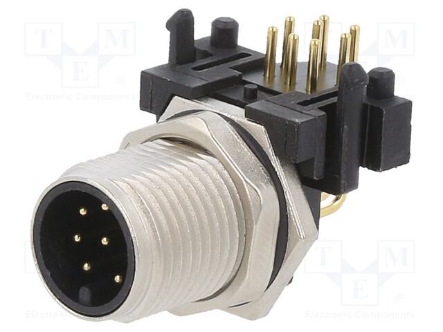 Socket; M12; PIN: 8; male; A code-DeviceNet / CANopen; THT; 30V; 2A
