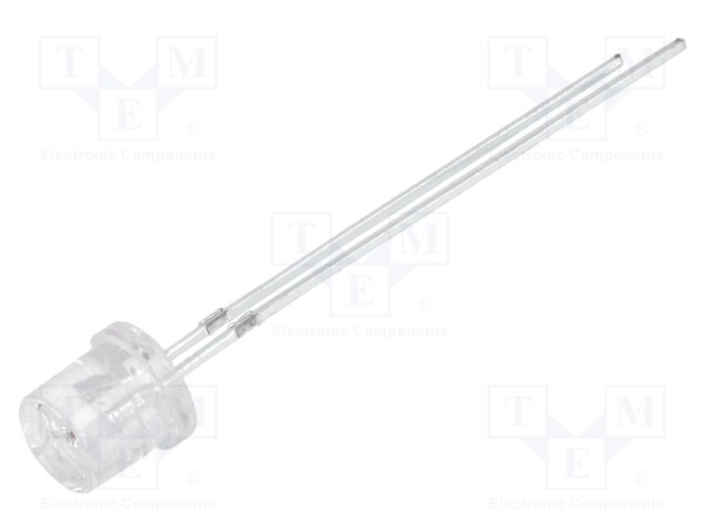 LED; 5mm; blue; 68÷100mcd; 120°; Front: recessed