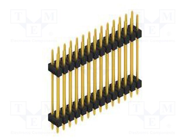 Connector: pin strips; pin header; male; PIN: 28; 2.54mm; THT; 2x14