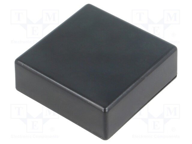 Enclosure: multipurpose; X: 44mm; Y: 44mm; Z: 15mm; ABS; black