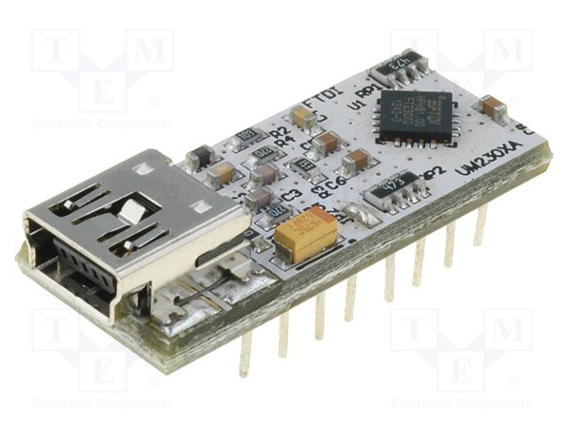 Module: USB; basic UART; DIP16,USB B mini; 3Mbps