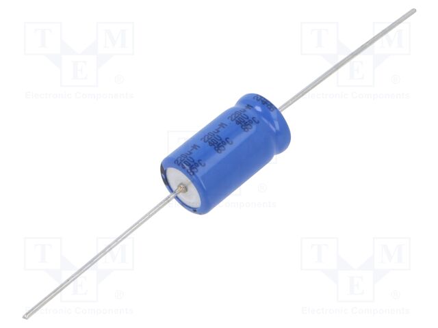 Electrolytic Capacitor, Miniature, 220 µF, 40 V, 021 ASM Series, ± 20%, Axial Leaded