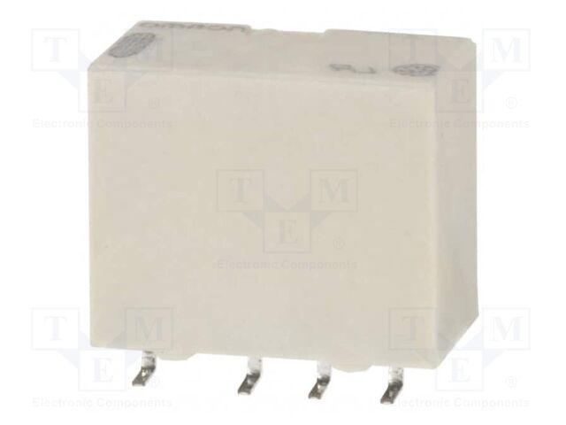 Relay: electromagnetic; DPDT; Ucoil: 3VDC; Icontacts max: 1A; PCB