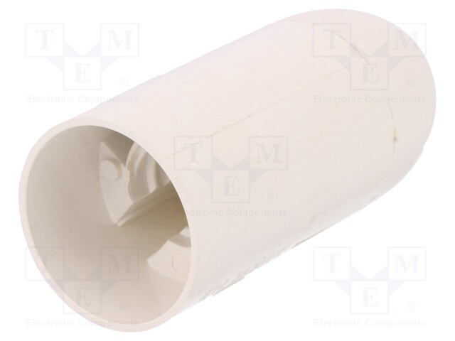 Lampholder: for lamp; E14; Body: white; Ø: 26mm; Mat: thermoplastic